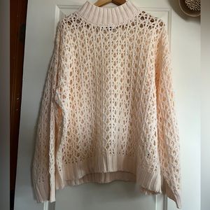 Blush Open Knit Sweater